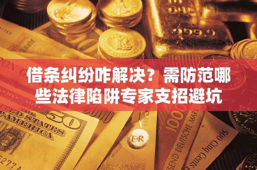 武汉借条纠纷咋解决？需防范哪些法律陷阱专家支招避坑