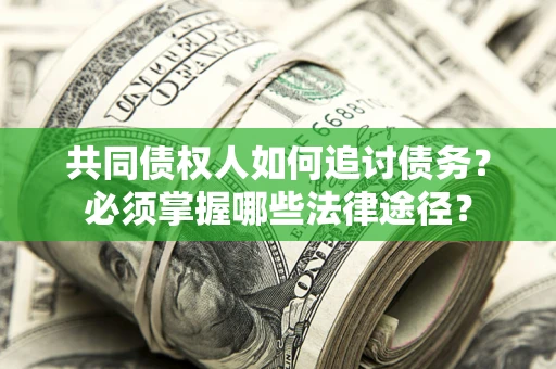 武汉共同债权人如何追讨债务？必须掌握哪些法律途径？