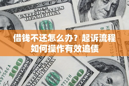 武汉借钱不还怎么办？起诉流程如何操作有效追债