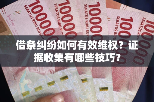 武汉借条纠纷如何有效维权？证据收集有哪些技巧？
