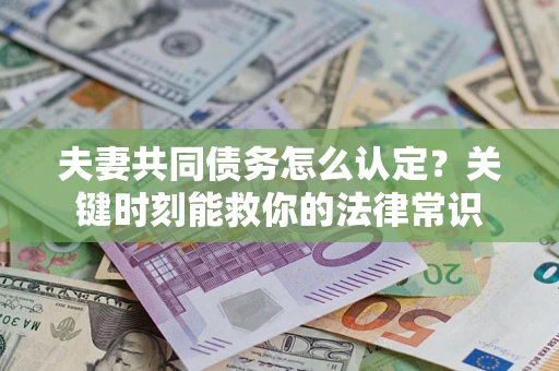 武汉夫妻共同债务怎么认定？关键时刻能救你的法律常识